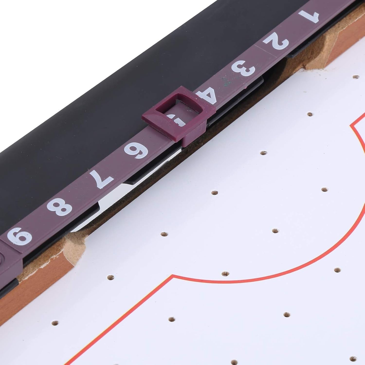 Portable Wooden Tabletop Air Hockey Game Battery Powered Family Fun