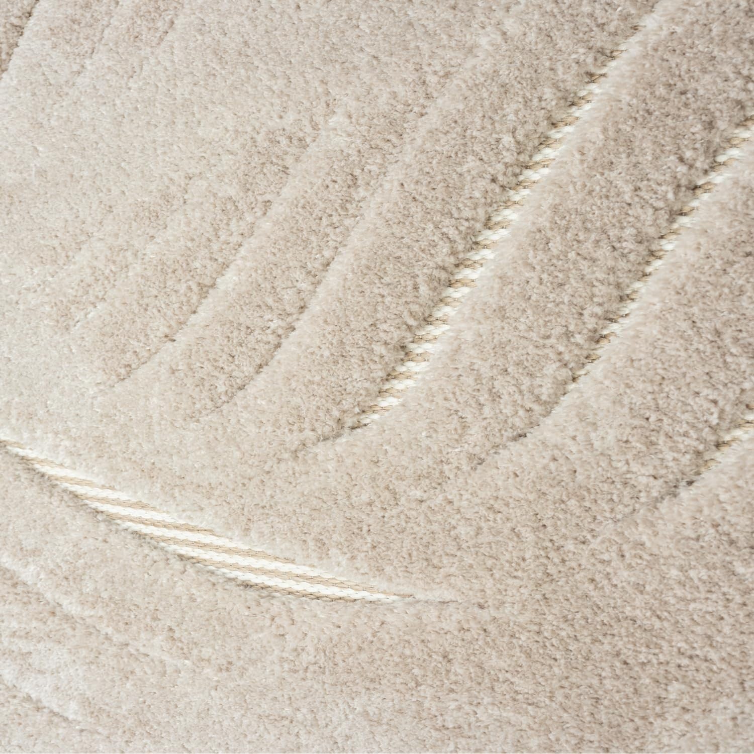 Large Beige Area Rug 200x290cm Modern Abstract Non Slip Living Room Carpet