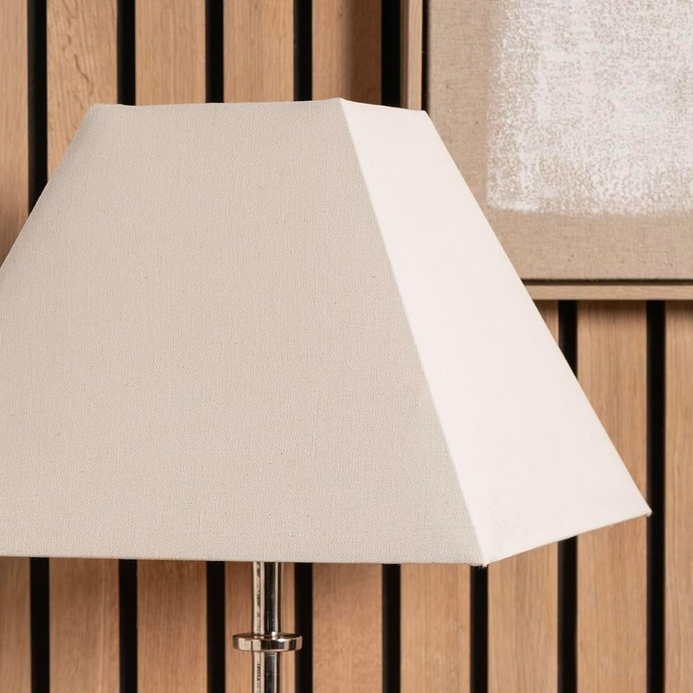 35cm Cream Square Lamp Shade Pyramid Cotton Table Floor Light
