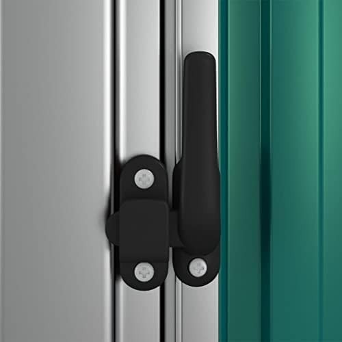 Metal Garden Shed Outdoor Storage House with Lockable Door Tool Organiser 210cm