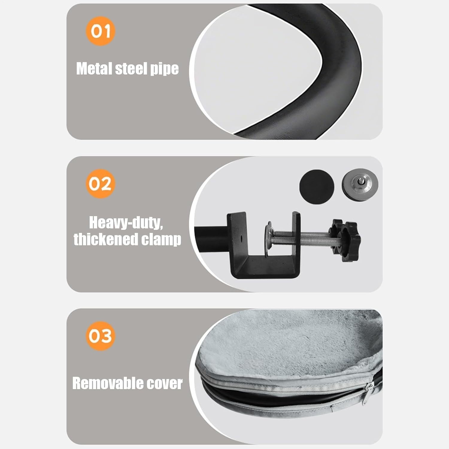 360° Rotating Cat Desk Bed Hammock Cozy Clamp On Cat Perch