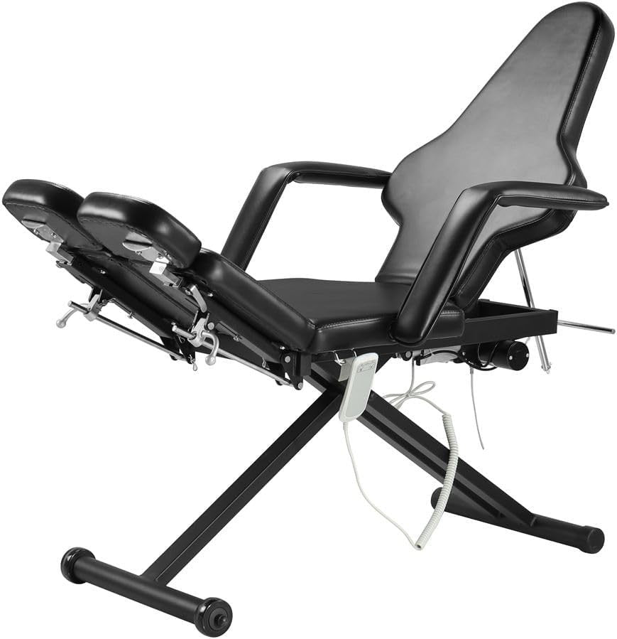 Electric Reclining Portable Massage Chair Adjustable Spa Therapy Bed