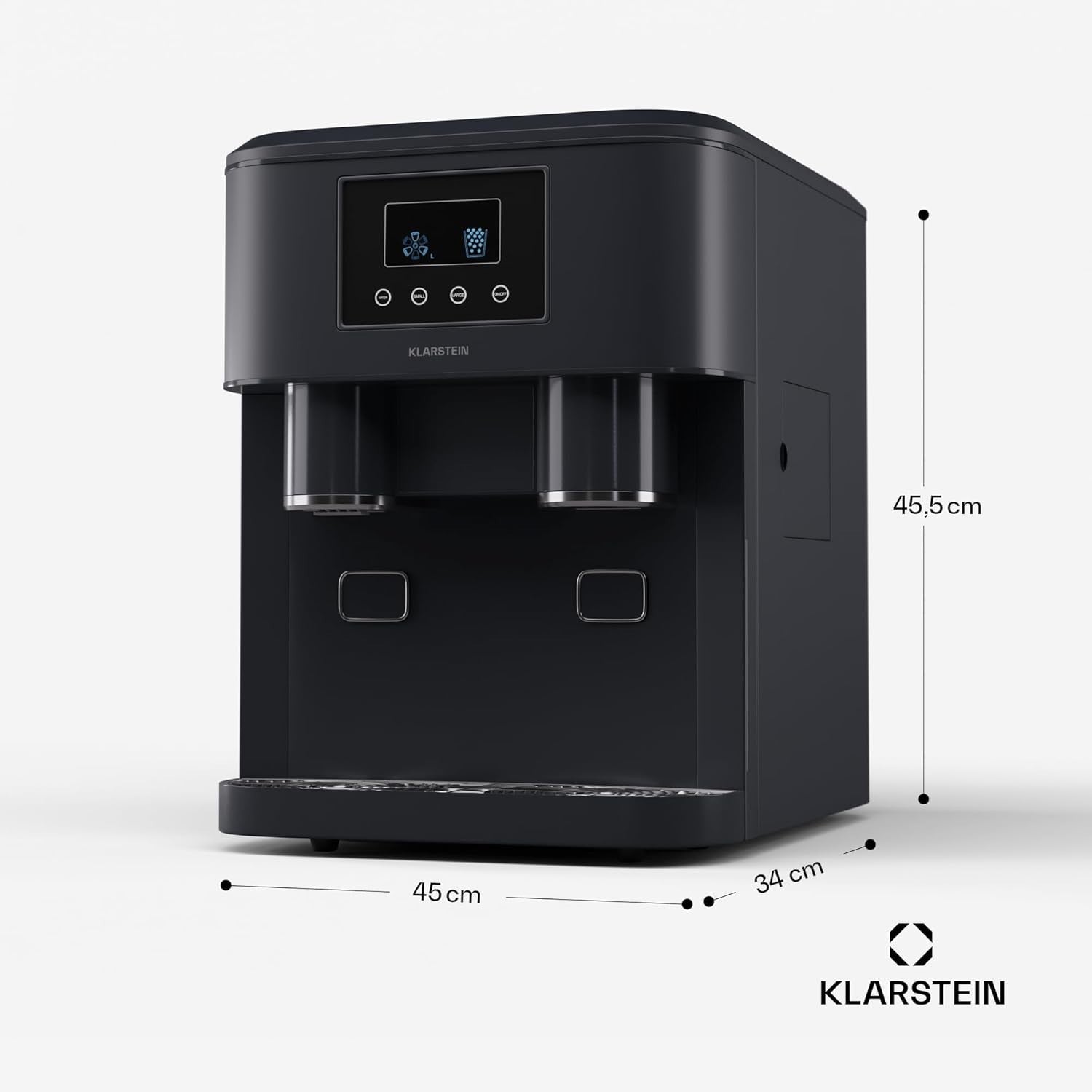 Countertop Ice Maker Cube & Crushed Ice 15kg/Day Touch Control Fast