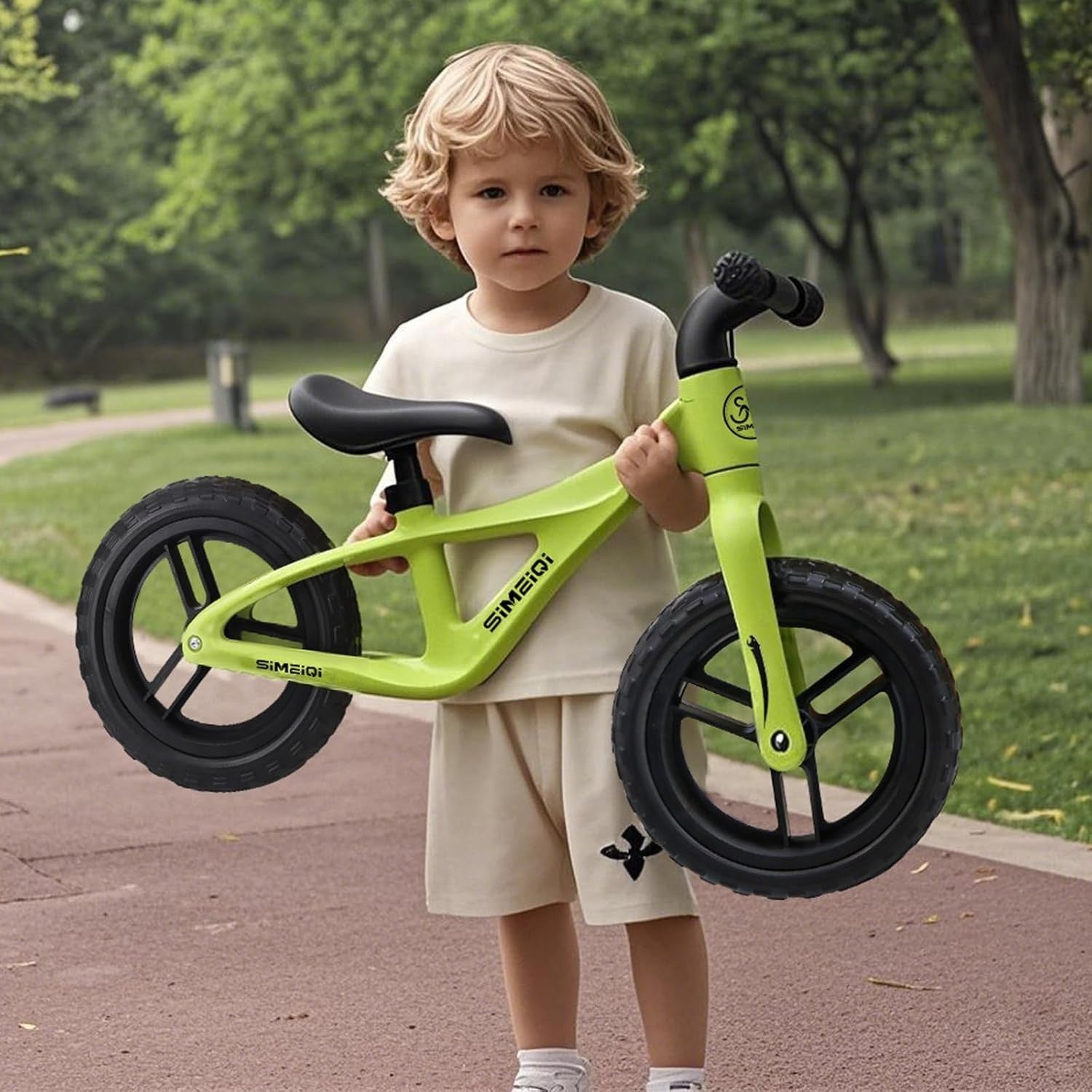 12 Inch Balance Bike Kids No Pedal Bicycle Adjustable Seat Age 2-5