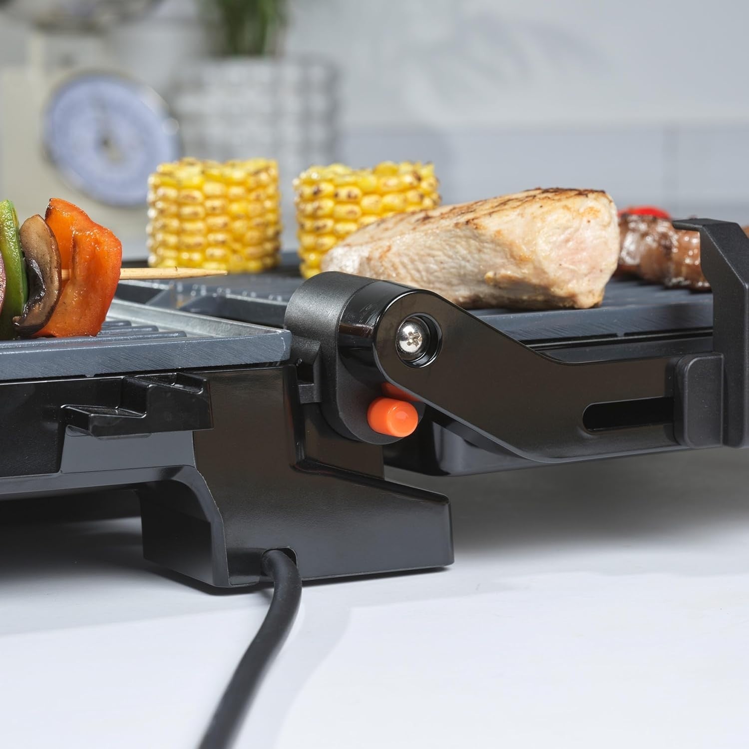 Large Ceramic Health Grill Panini Maker 2000W Non-Stick Plates