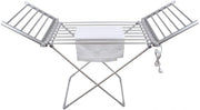 Heated Clothes Airer 20 Bar Winged Electric Indoor Folding Drying Rack