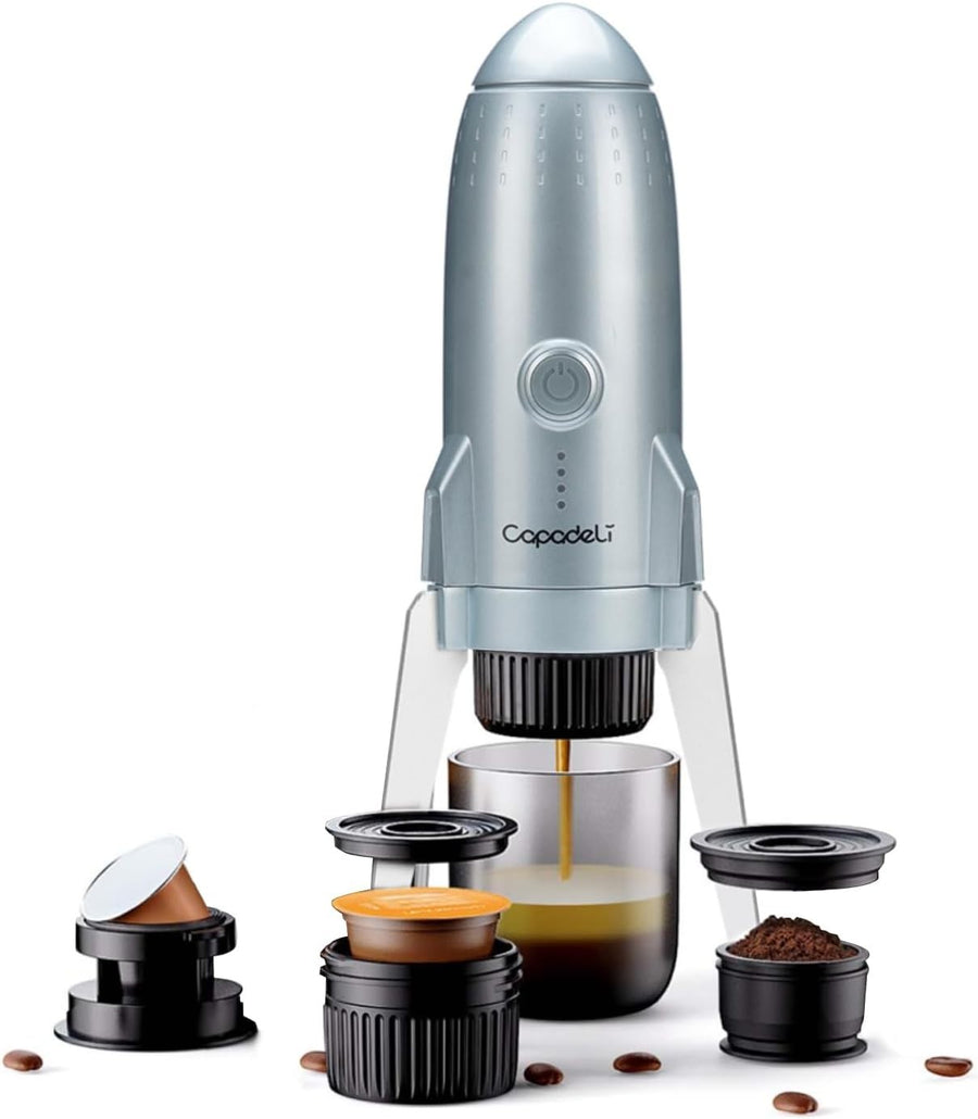 Portable 3-in-1 Espresso Maker 19Bar Travel Coffee Machine USB Recharge