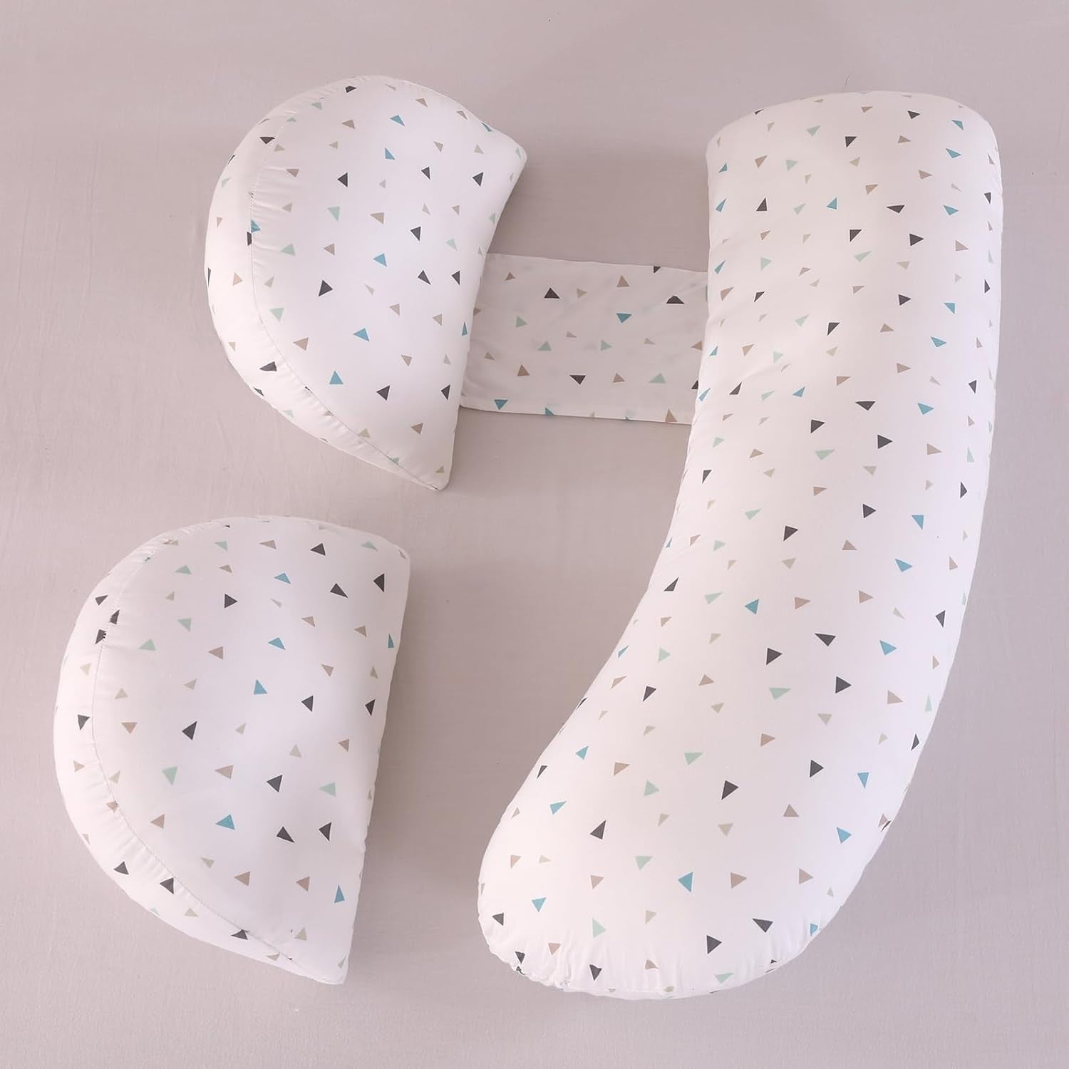 Pregnancy Pillow Wedge Set for Sleeping Belly Back Hip Support Large