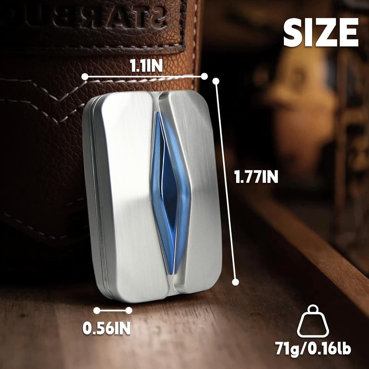 Metal Trackless Fidget Slider Magnetic Click EDC Stress Relief ADHD
