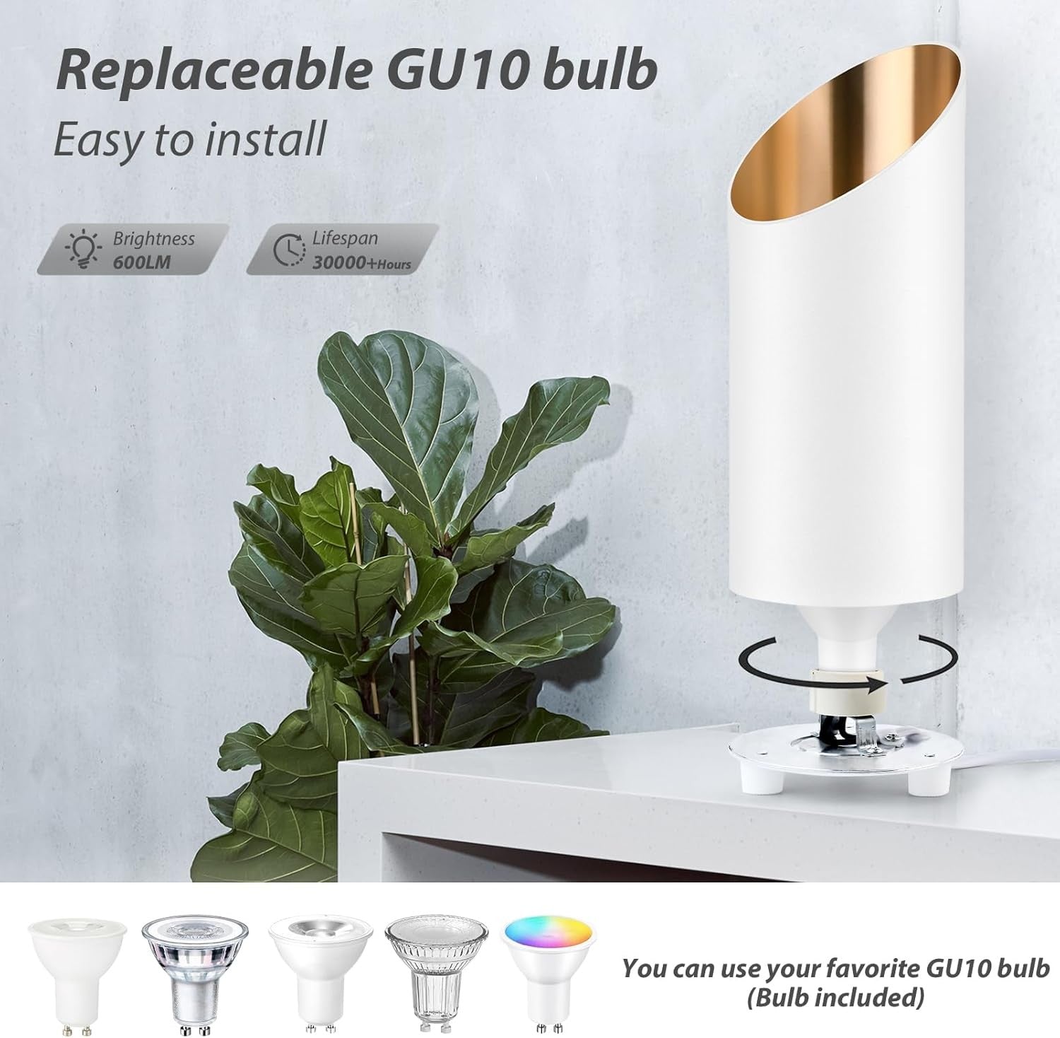 LED Uplight Floor Lamp IP44 Waterproof 2700K Warm White Indoor Light