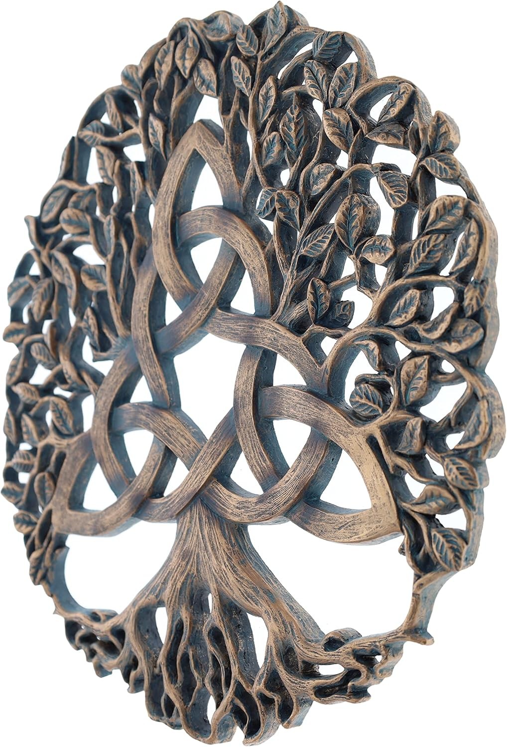Celtic Tree of Life Trinity Knot Wall Plaque 38cm Decor
