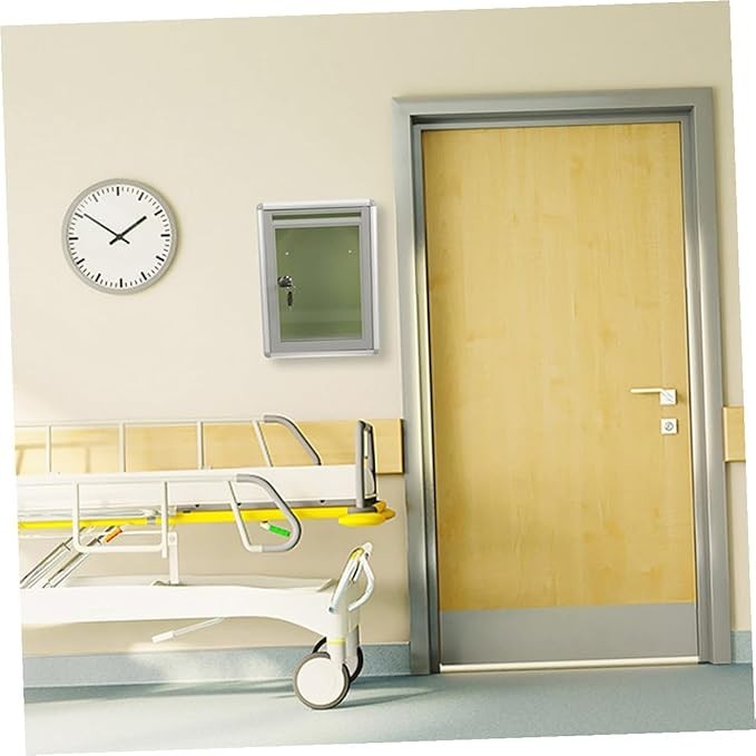 Grey Metal Locking Mailbox Set Wall Mount Drop Safe for Fundraising & Complaints