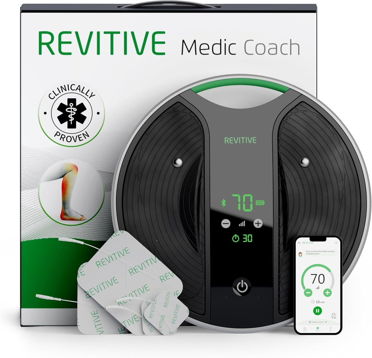 Advanced Circulation Booster Leg & Knee Pain Relief EMS Therapy Device