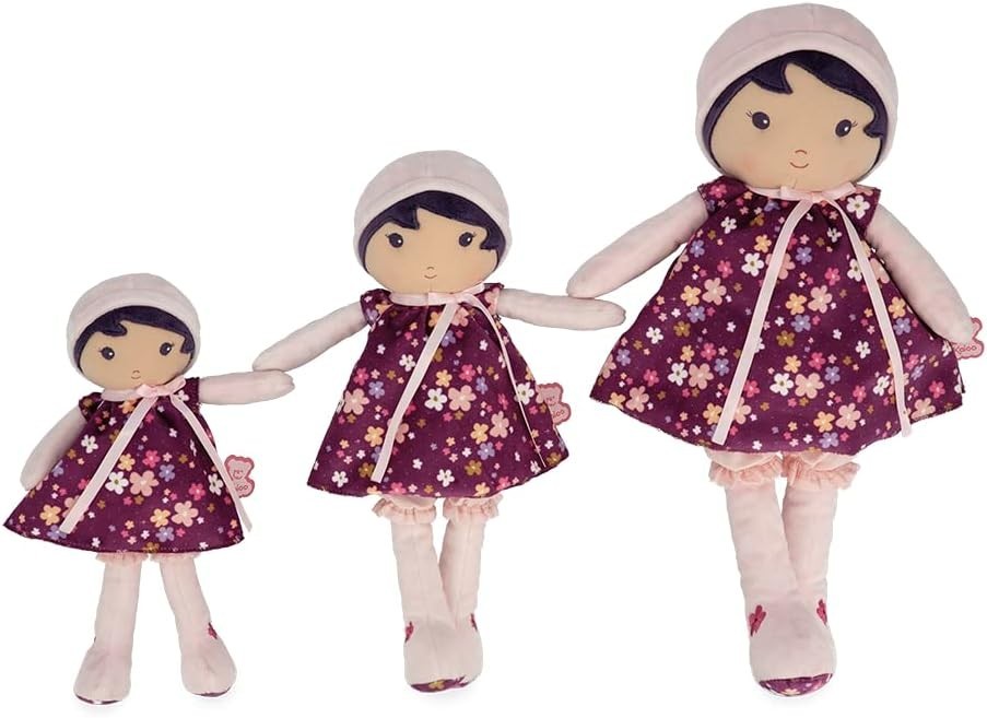32cm Soft Fabric Baby Doll Floral Dress Plush First Doll Newborn Gift