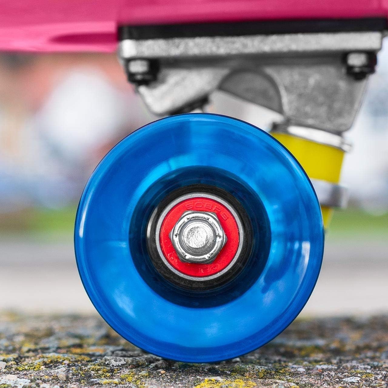27in Pink Blue Cruiser Skateboard Non-Slip Deck W/ ABEC Bearings Smooth Wheels