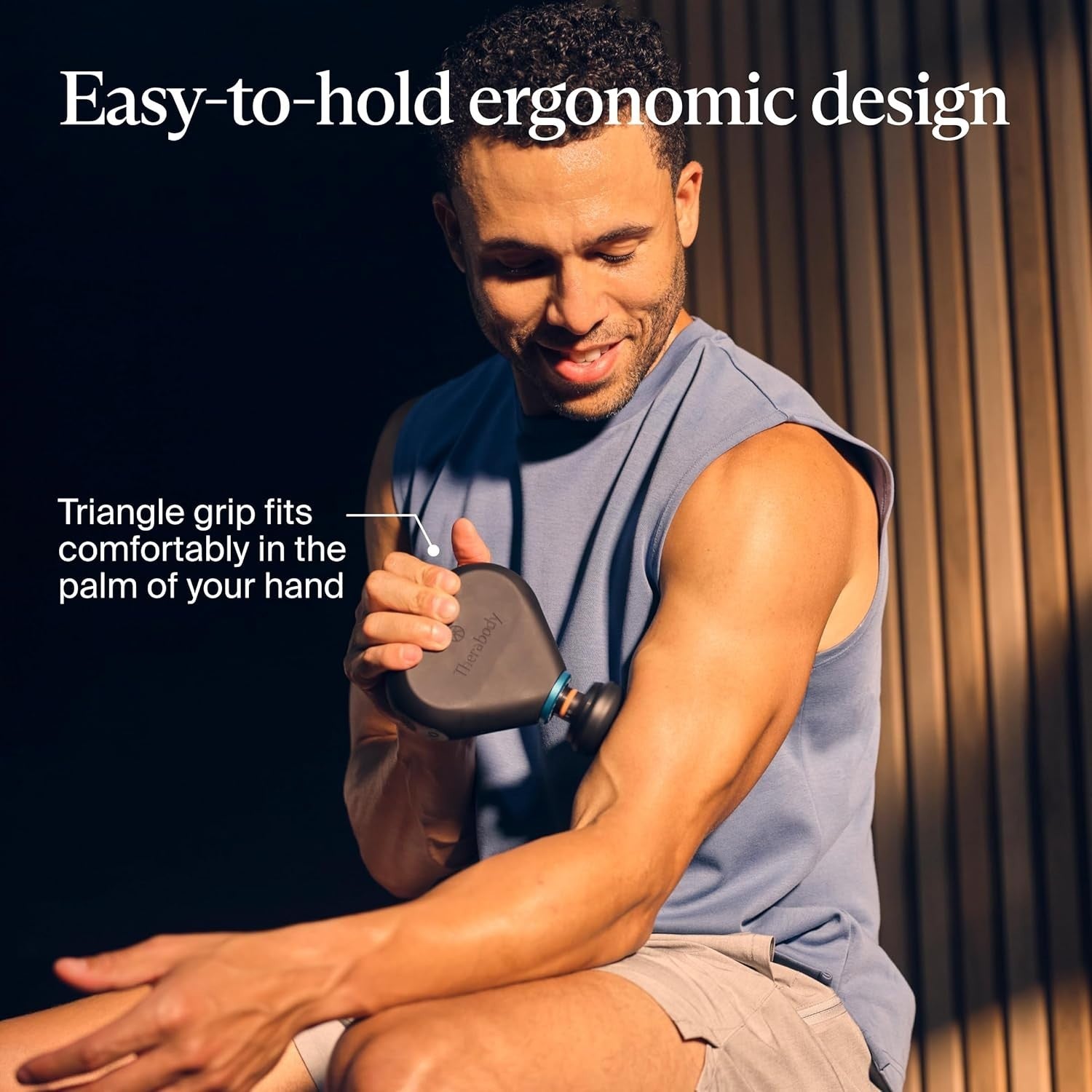 Heated Mini Massage Gun Deep Tissue Percussion Ultra Portable Muscle Relief