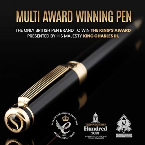 Luxury Black Gold Ballpoint Pen ✨ Smooth Refillable Executive Writing Tool