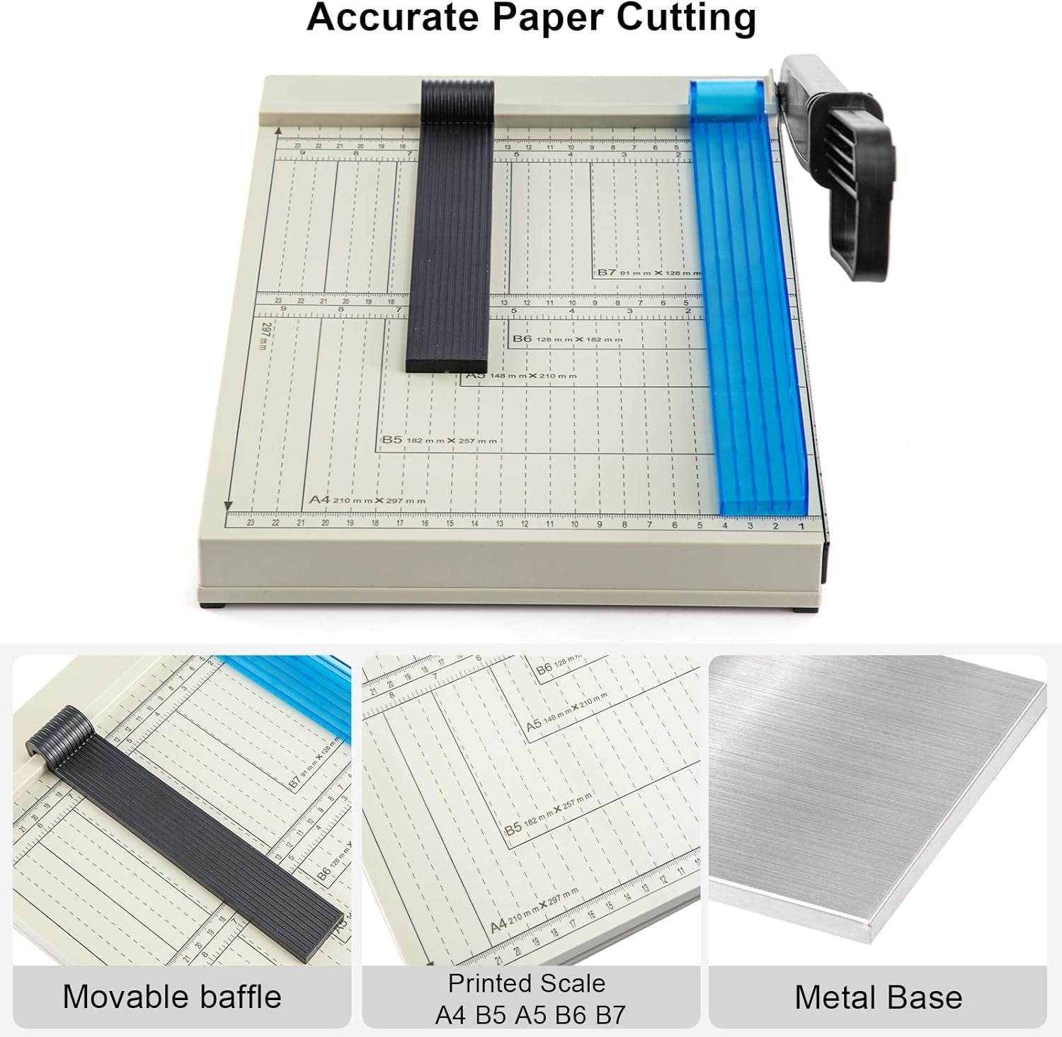 A4 Paper Cutter Guillotine Trimmer 12 Inch Precision Scrapbook Craft Tool