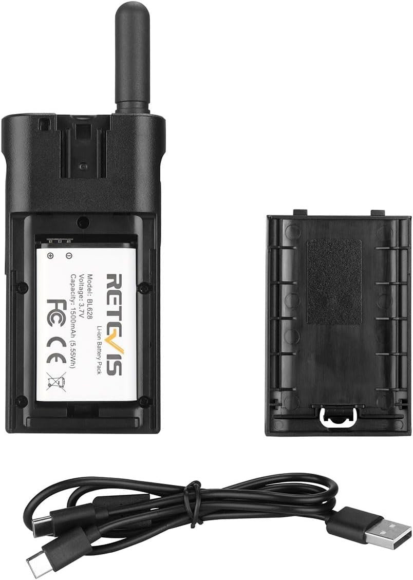 PMR446 Walkie Talkies Rechargeable VOX LCD Display Long Range 2 Pack