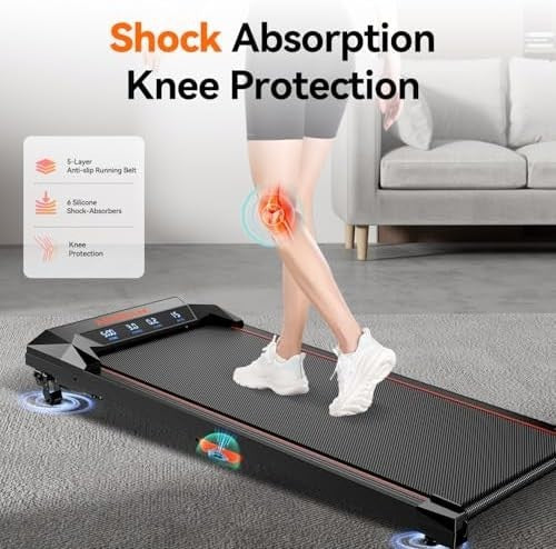 Foldable Walking Pad Treadmill 2.25HP Manual Incline Home Office Use