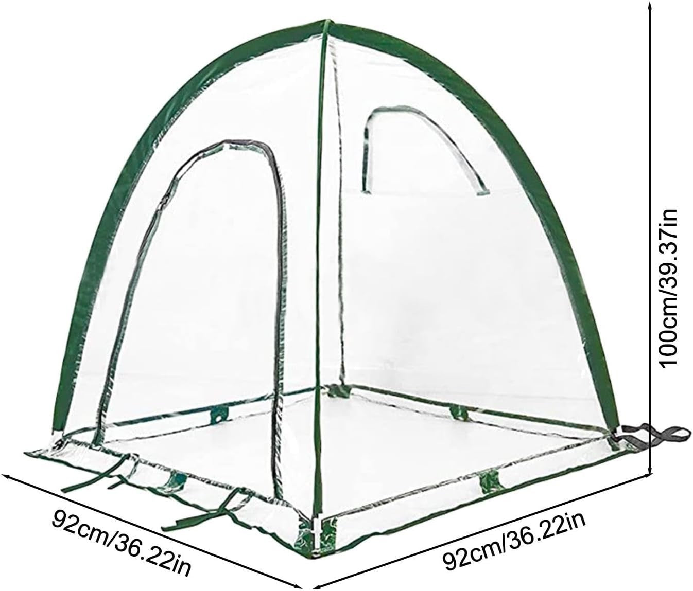 Portable PVC Pop-Up Greenhouse Tent Cold Frost Plant Protector 43x43x41cm