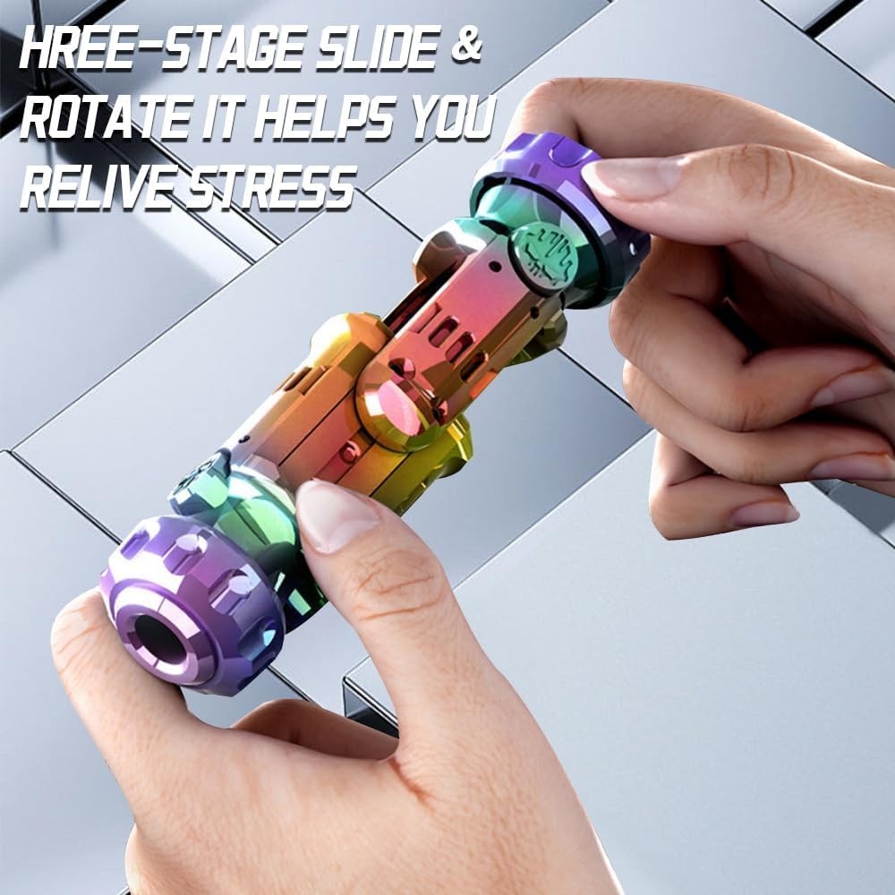 Metal Fidget Gun Spinner Stress Relief Foldable Alloy Desk Toy