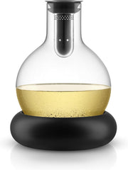 Chilled Wine Decanter With Cooling Base Glass Carafe 750ml Bar Table