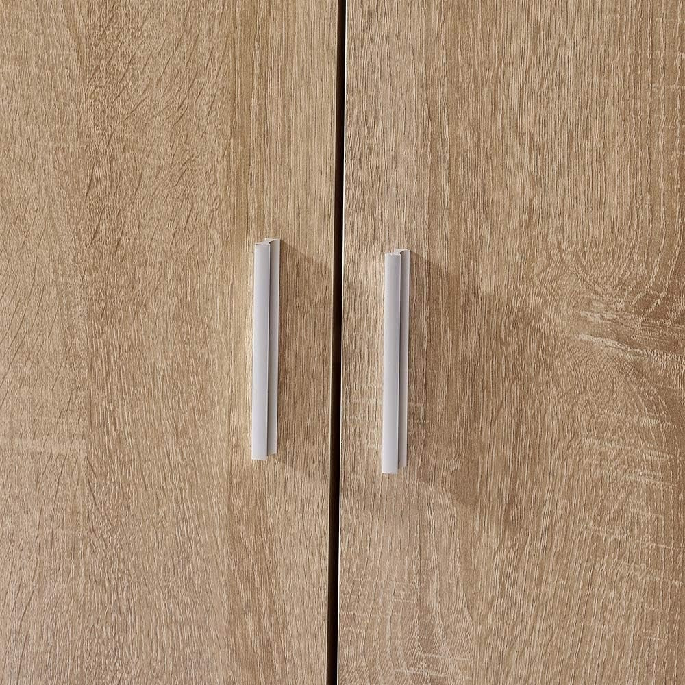 Oak Sideboard Cabinet with Drawers & Doors Modern Storage Cupboard 100cm