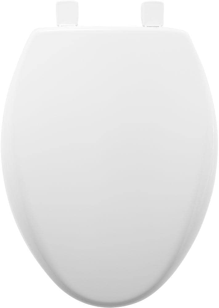 Affinity Whisper Close Toilet Seat Plastic Cotton White Adjustable Hinges