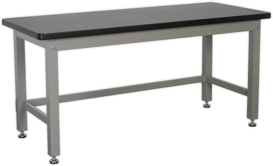 Heavy Duty 1.8m Steel Workbench 1000kg Capacity Adjustable Industrial Table