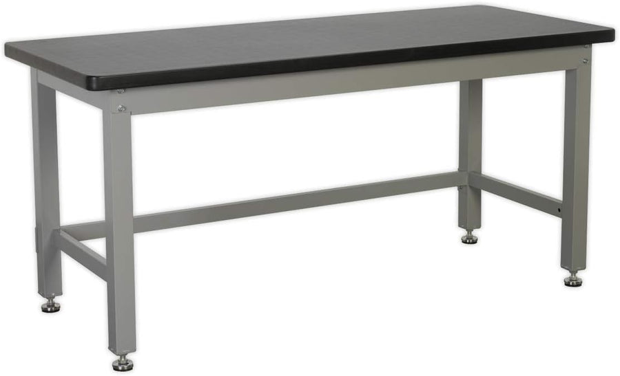 Heavy Duty 1.8m Steel Workbench 1000kg Capacity Adjustable Industrial Table