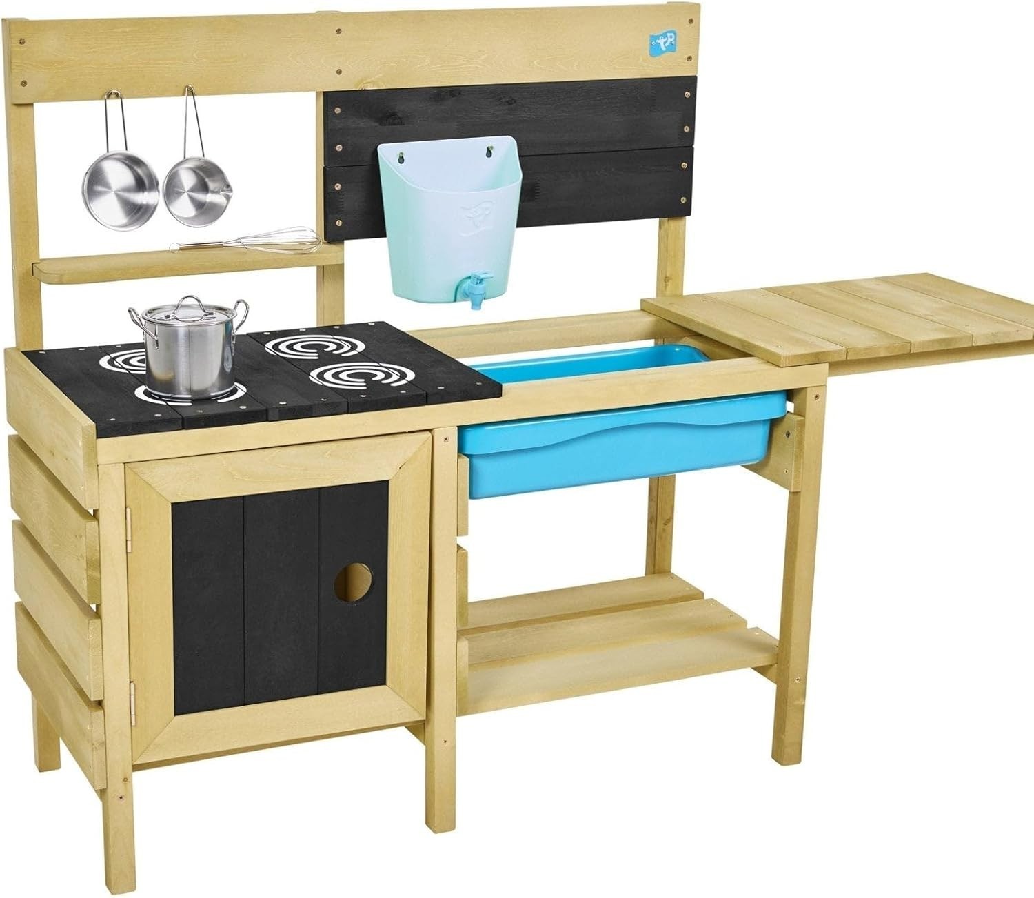 Outdoor Wooden Mud Kitchen Kids Garden Playset Water Sink Accessories