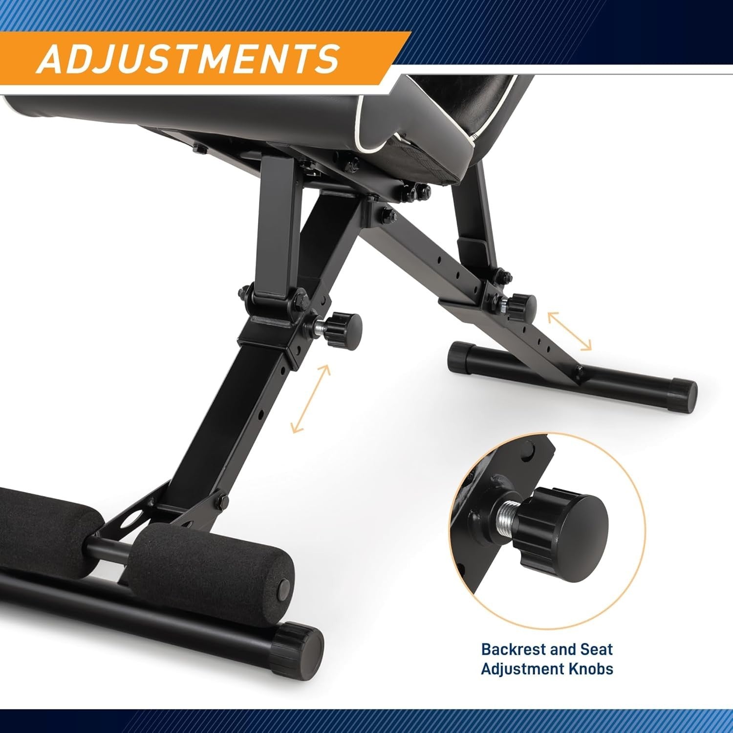 Assembly Free Adjustable Weight Bench Foldable 600lb Home Gym