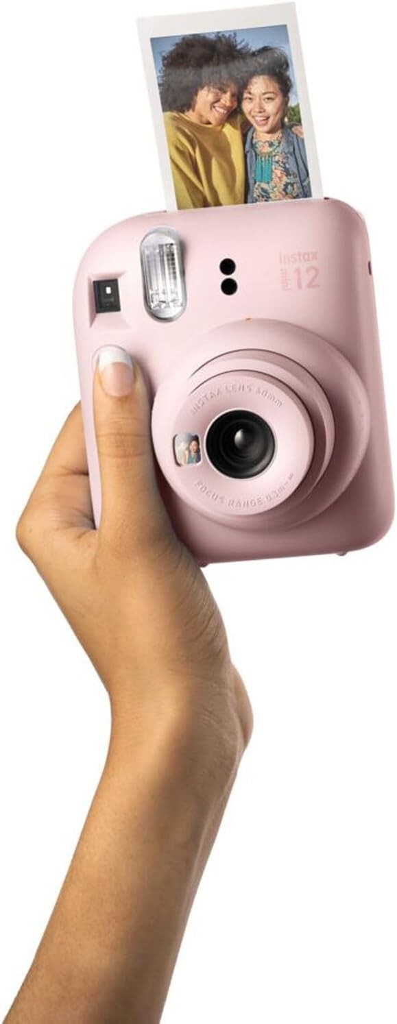 Instant Camera Bundle Film Pack Case Selfie Mirror Flash Pink Camera