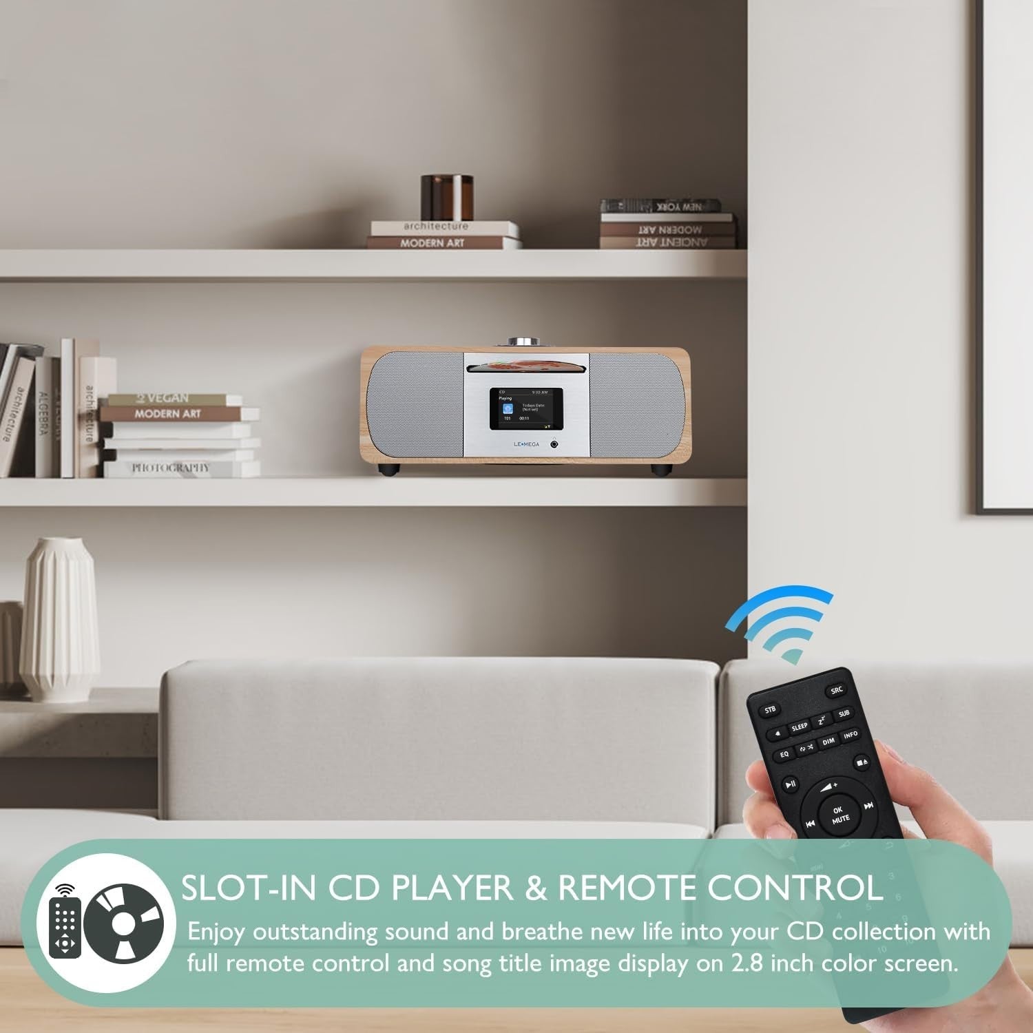 CD Player DAB+ FM Internet Radio Bluetooth HiFi Stereo 35W Speakers