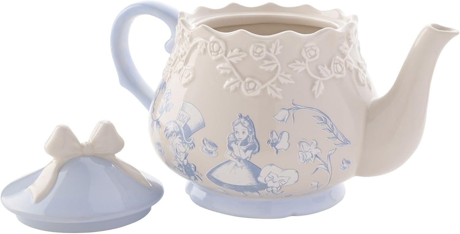 Alice Wonderland Ceramic Teapot 500ml Tea Pot Gift Box Collectors