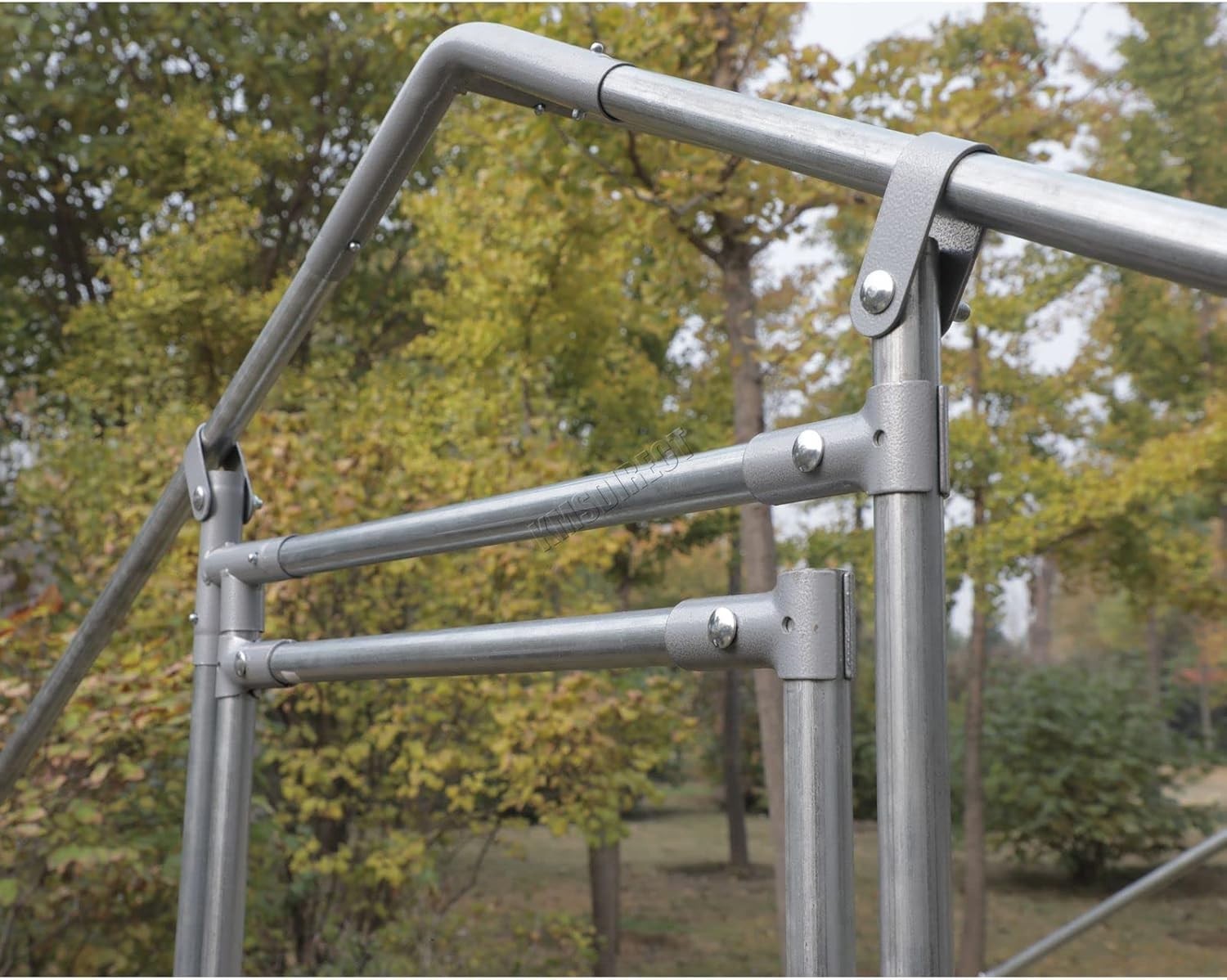 Walk In Chicken Run Outdoor Metal Pet Enclosure 3x1.5x2m Secure Cage