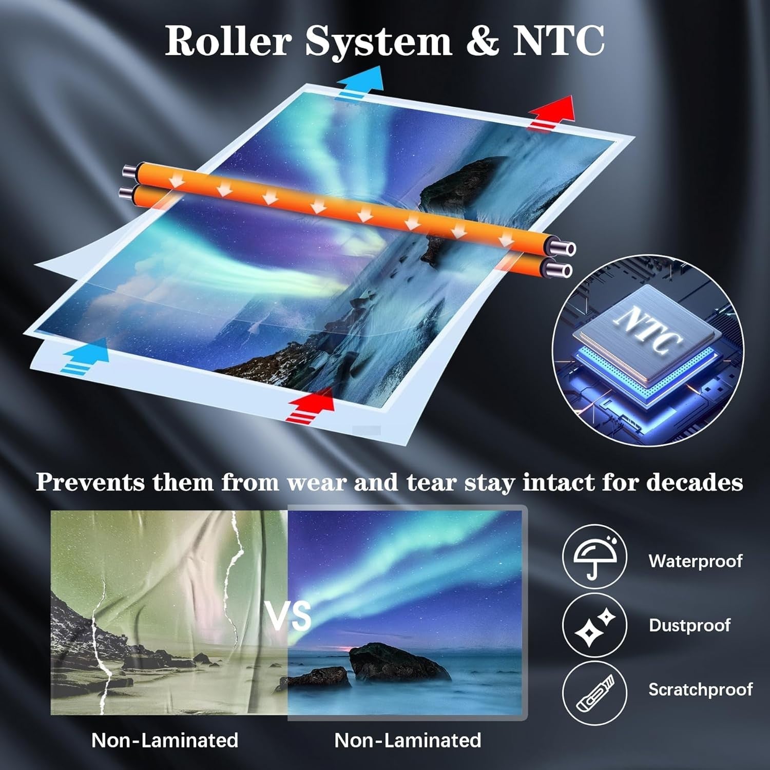 A4 Laminator 11-in-1 All-in-One Kit Hot Cold Fast Anti Jam + 36 Sheets