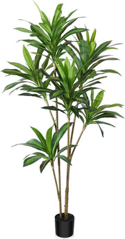 180cm Artificial Dracaena Tree Large Faux Plant in Plastic Pot Home Office Decor