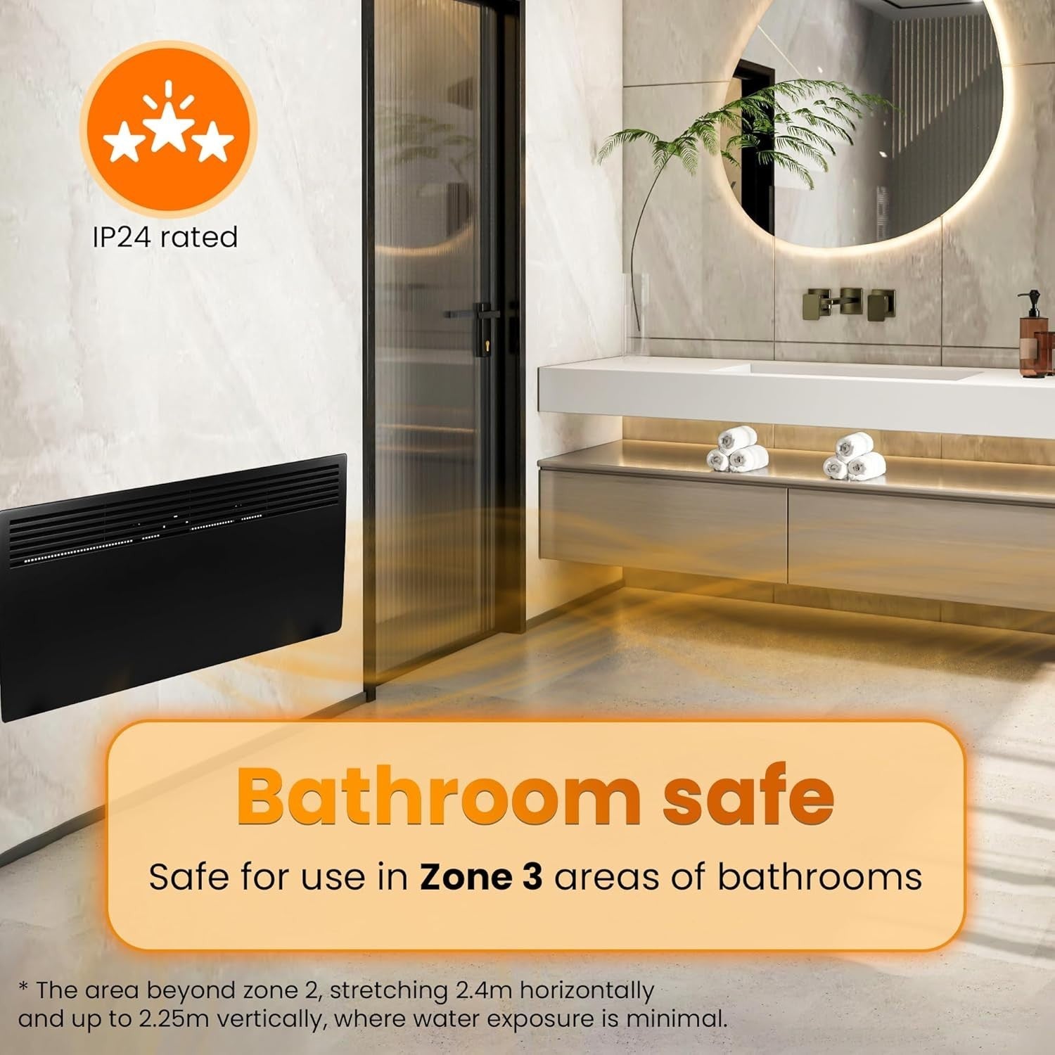 1000W Electric Panel Heater | Energy Efficient Wall & Free-Standing Radiator