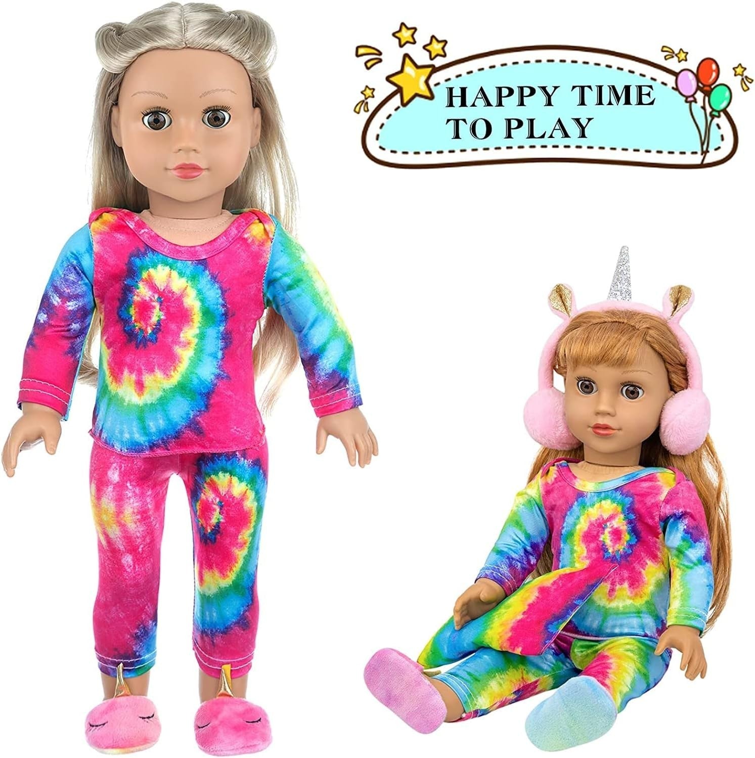 18in Doll Sleeping Bag Set Pillow Eye Mask Nightwear Accessories
