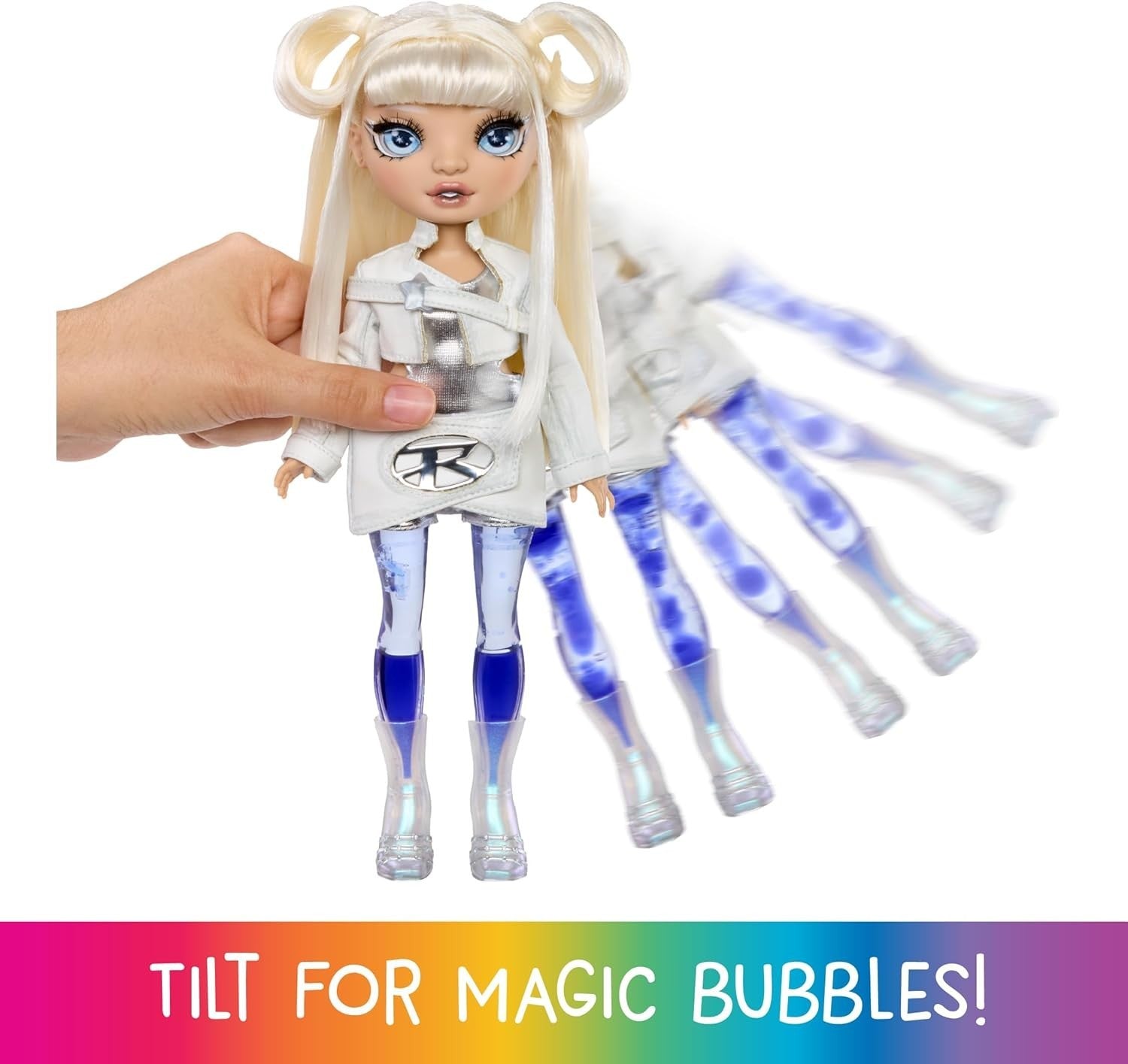 28cm Fashion Doll Magic Bubble Legs White Outfit Accessories