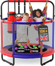 5FT Toddler Rebounder Trampoline with Safety Net Indoor Outdoor