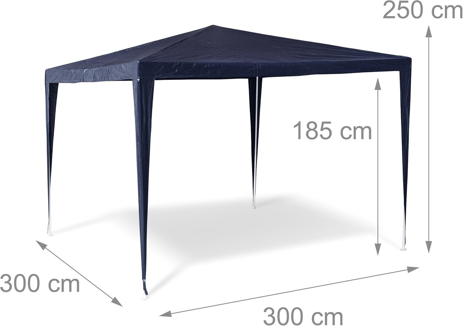 2.5x3x3m Blue Gazebo Party Tent Steel Frame Garden Pavilion Marquee