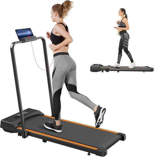 Foldable Home Treadmill 2-in-1 Walking & Running Machine LED Remote