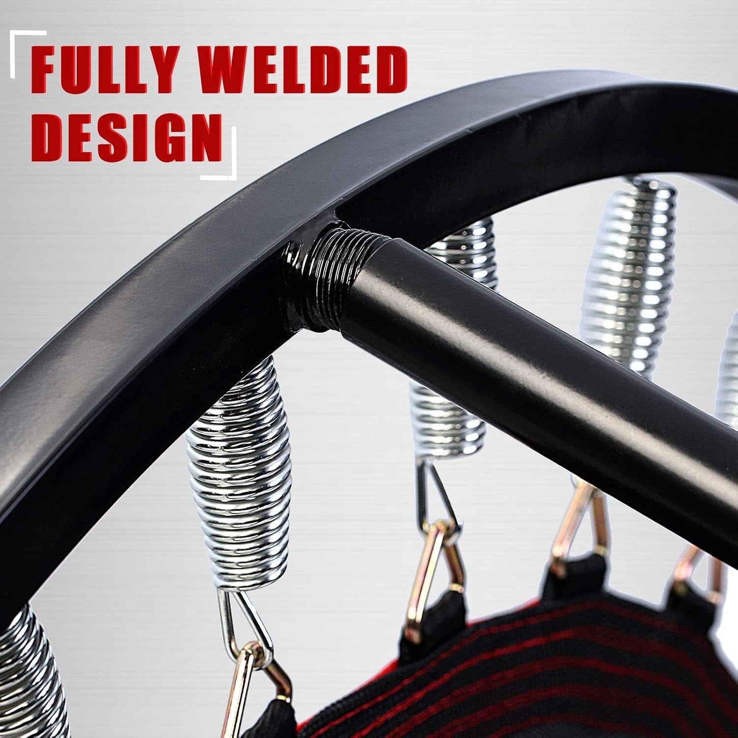 40in Folding Fitness Rebounder Trampoline with Handle Indoor Workout
