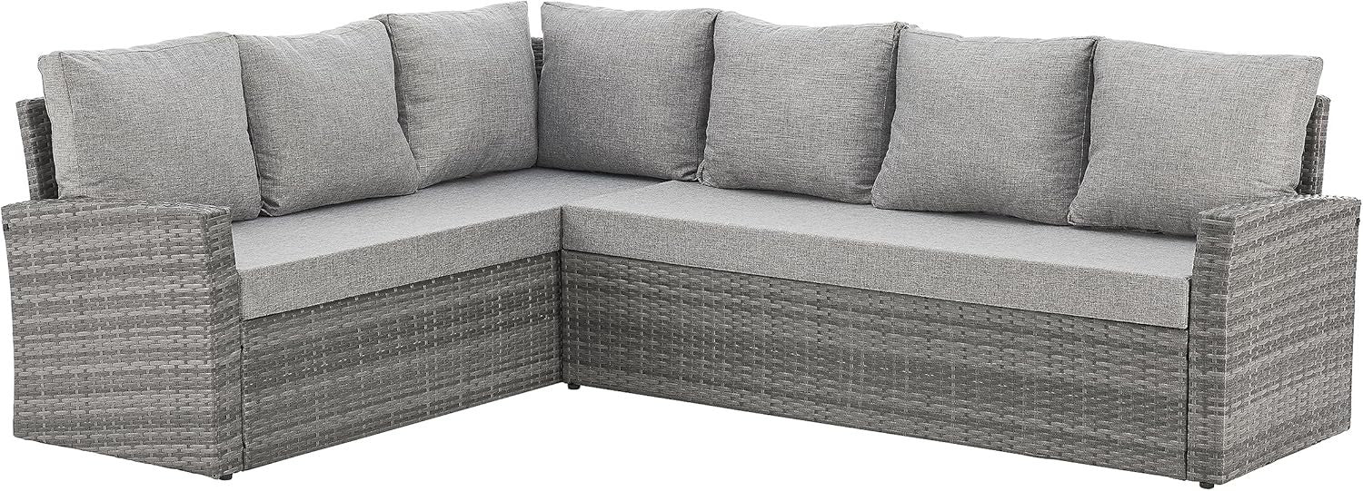 Outdoor 9-Seater Rattan Corner Sofa Set | Weatherproof Cushioned Garden Lounge