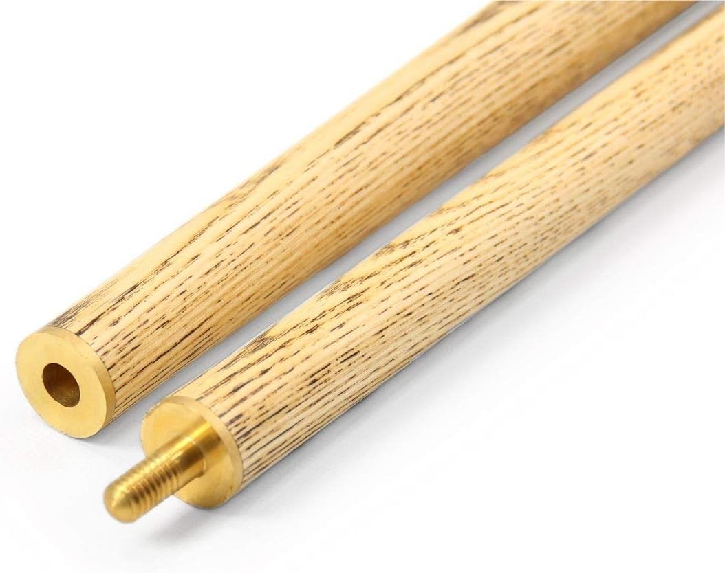 57in Centre Joint Snooker Pool Cue Ash Shaft 9mm Tip Green Butt
