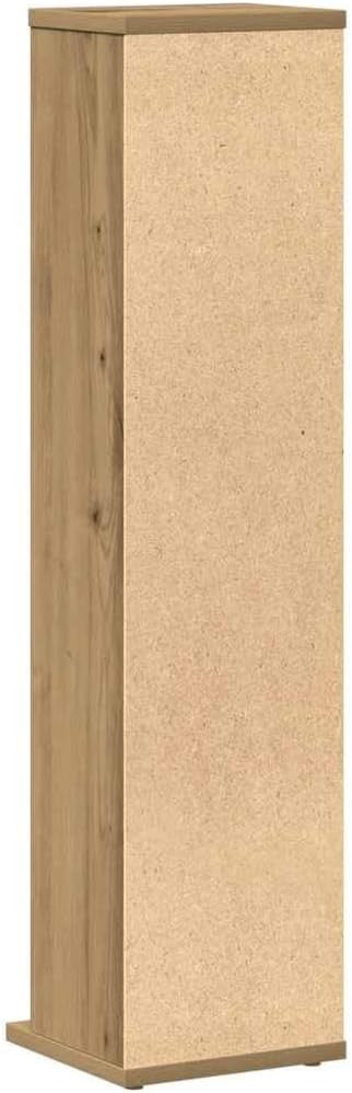 CD DVD Storage Cabinet Oak Media Tower Shelf Organizer Space Saving