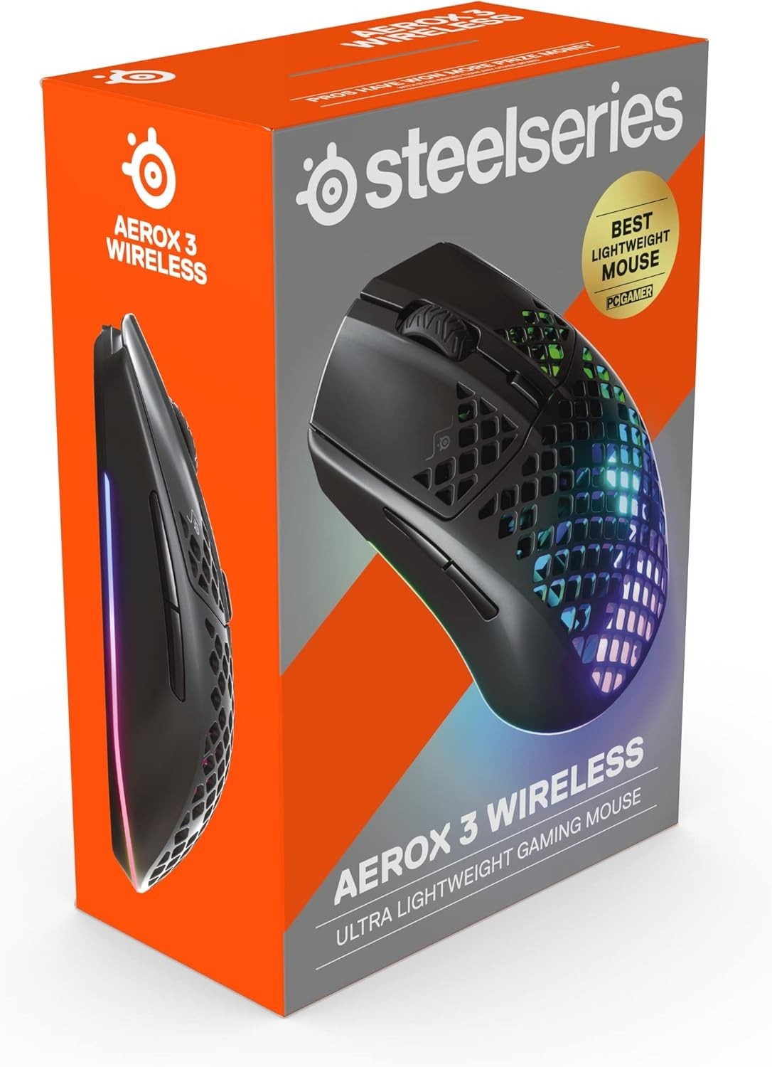 Wireless Gaming Mouse Ultra Lightweight RGB 18000 DPI Bluetooth 2.4G PC